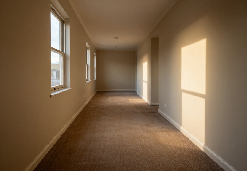 Restored living room in a Manahan home after flood damage cleanup